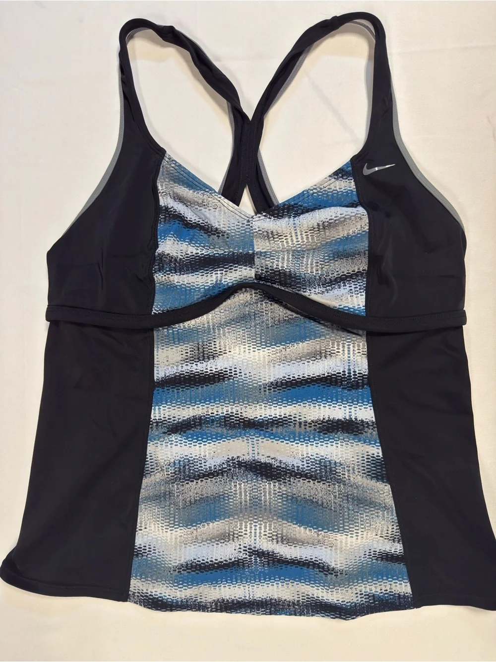 Nike Womens XL Tankini Swim Tops Racerback Athletic Swimsuit Lot of 2
